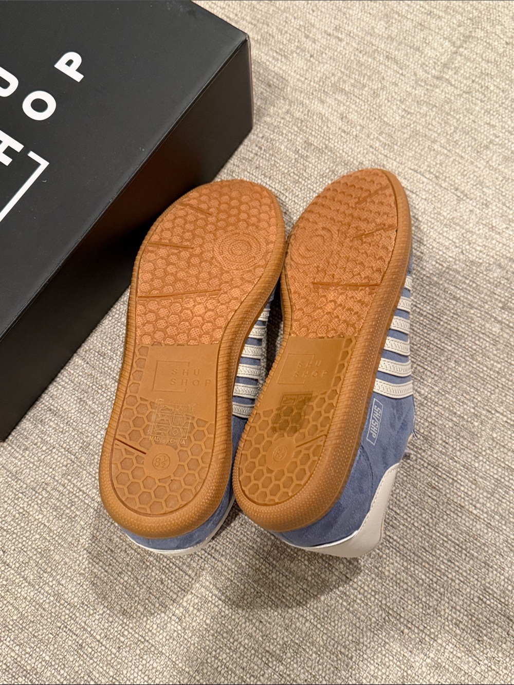 SHUSHOP Stevie Blue Suede Sneakers - Picture 4 of 10